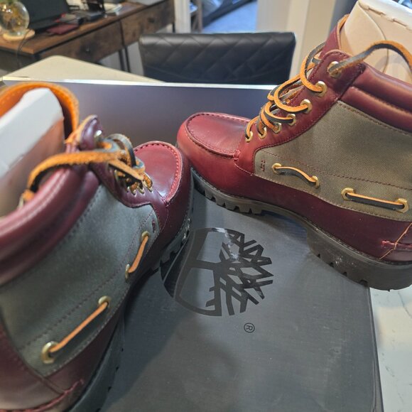 Size 8 - Authentic Handsewn 7 Eye Lug GORE-TEX Boot 'Dark Red' (Timberland) NEW - Picture 7 of 16